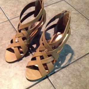 Tan Wedges Shoes