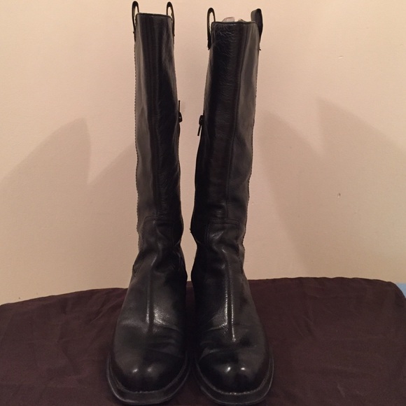 Black Talk Riding Boots - Picture 2 of 4