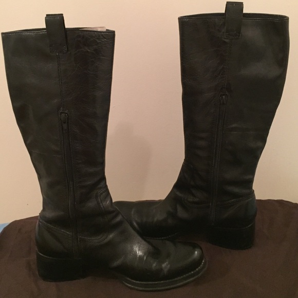 Black Talk Riding Boots - Picture 3 of 4