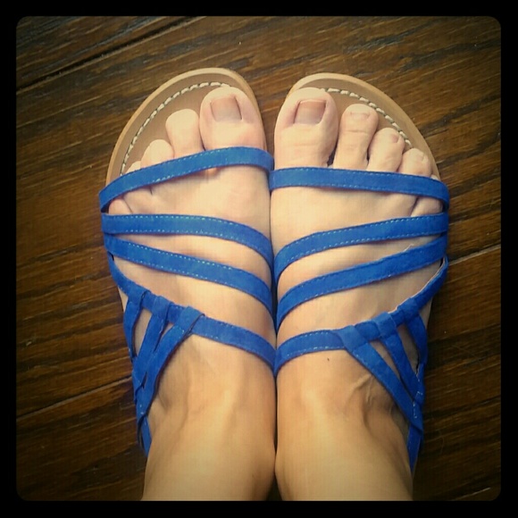 JOE'S jeans Blue suede sandals