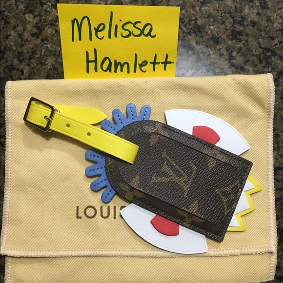 LV LE TRIBAL MASK LUGGAGE TAG