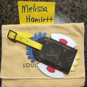 LV LE TRIBAL MASK LUGGAGE TAG
