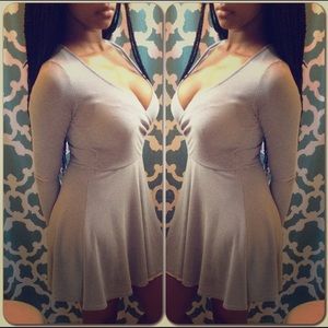 Sexy Striped V Neck Dress