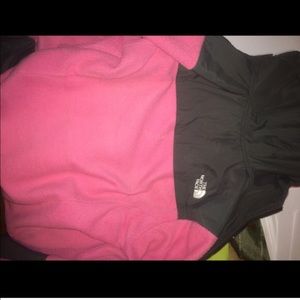 Pink & gray north face