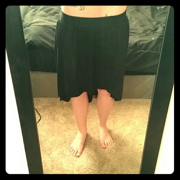 Black flowy skirt