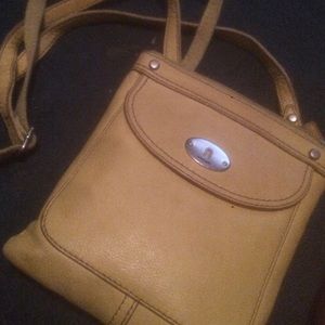 Fossil leather cross body