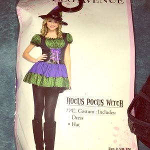 Halloween Costume. Hocus Pocus Witch. Size 10-12