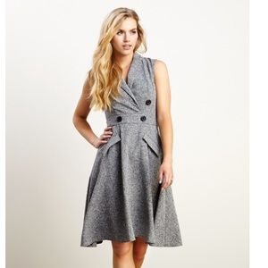 SOLD eShakti Plus Notch Collar Coat Dress