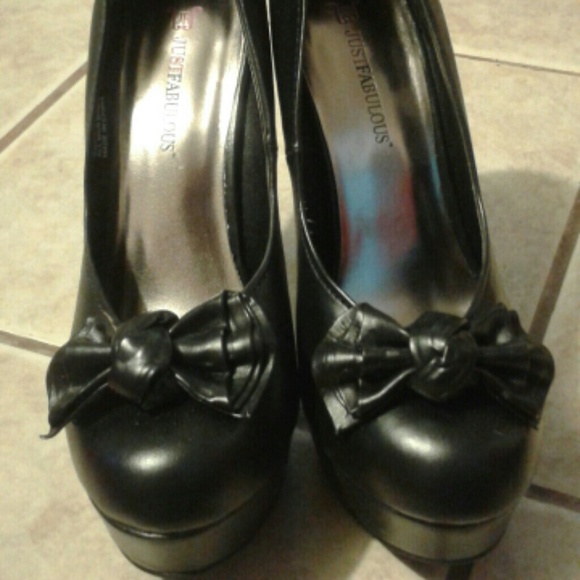 Justfab black heels