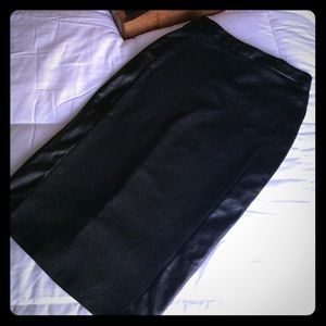 Black pencil skirt