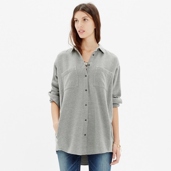 Madewell Grey Collared Shirt