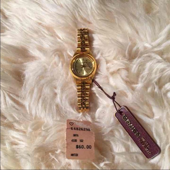Gruen yellow gold women's watch