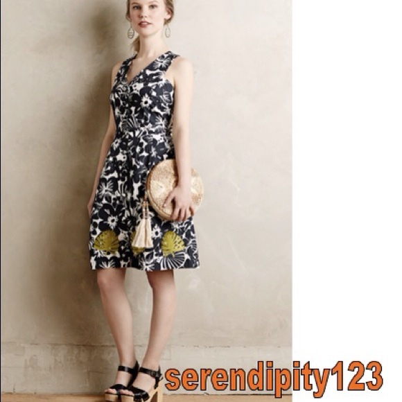 Anthropologie HANA EMBROIDERED DRESS – Sz 0 - NEW! - Picture 2 of 4