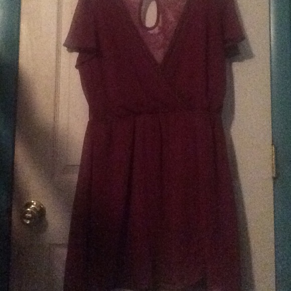 Lace back dress