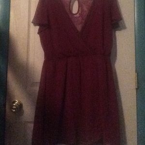 Lace back dress