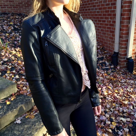 Moto leather jacket