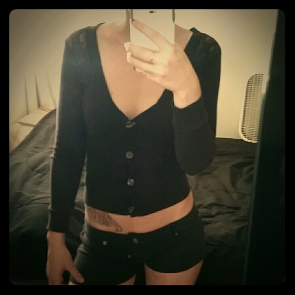 Black cardigan
