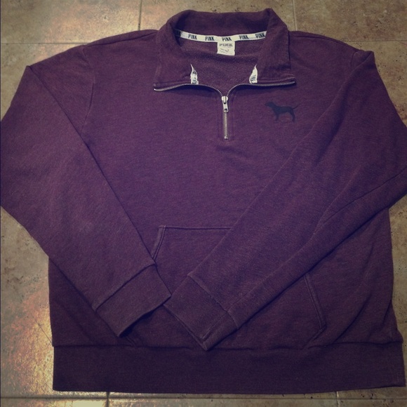 PINK Maroon Half Zip