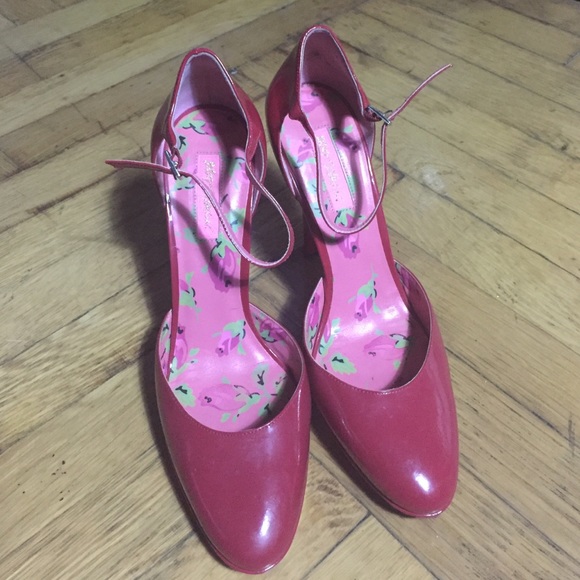 Red Patent heels