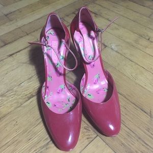 Red Patent heels