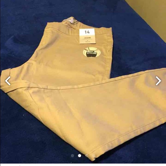 Nwt tan jegging size 14