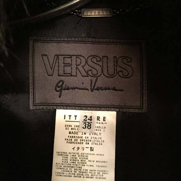 Versace Jackets & Blazers - Versace Full length coat with fox collar