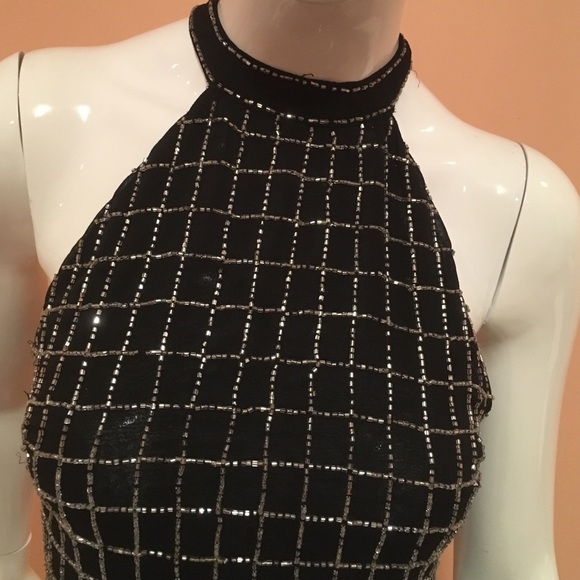 Guess Sexy High Neck Halter Dress - Picture 3 of 3