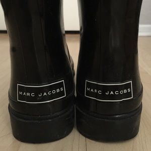 Marc jacobs black rain boots