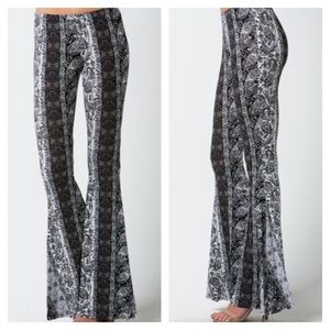 Printed bell bottoms