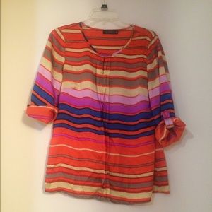 Bright strip blouse