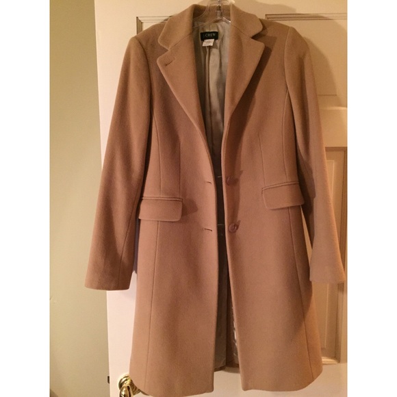 j crew tan coat