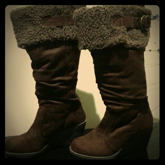 Aldo winter wedge boots