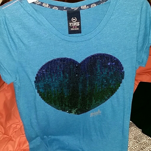 Victorias secret PINK sequin t shirt