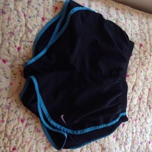 Black and blue Nike shorts