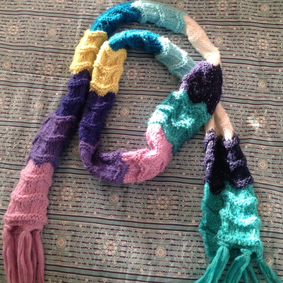colorful winter scarf