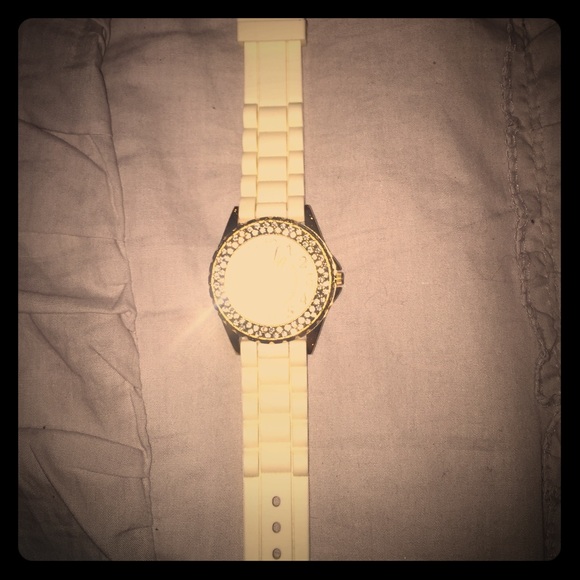 Cream color watch