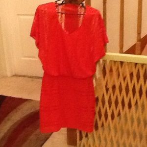 Women's dress size 6 coral new