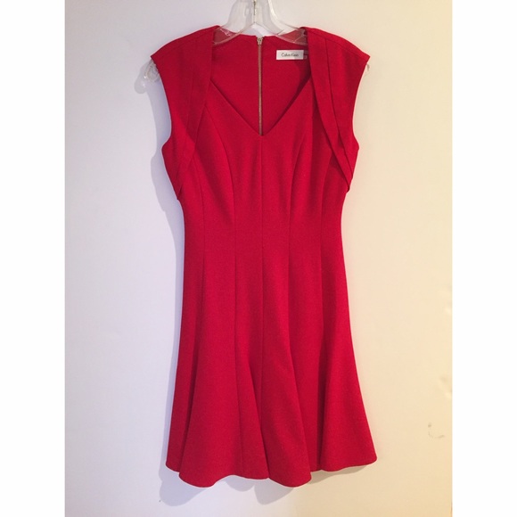 Calvin Klein red dress