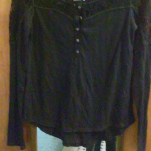 Accented Lace Casual Top - Picture 3 of 3