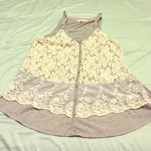 Lace Racer Back Tank