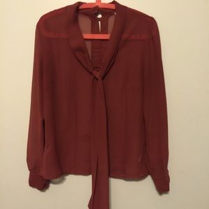 Dark rose blouse