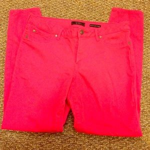 Hot pink Jessica Simpson skinny ankle jeans