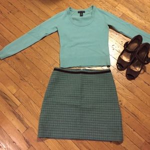 Preppy plaid skirt for fall