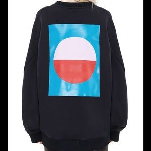 New ACNE STUDIOS Beta Geometric sweatshirt/ Small