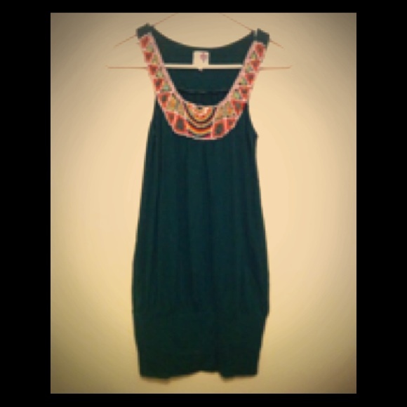 Final Sale! Cute Beaded Collar Dress!!