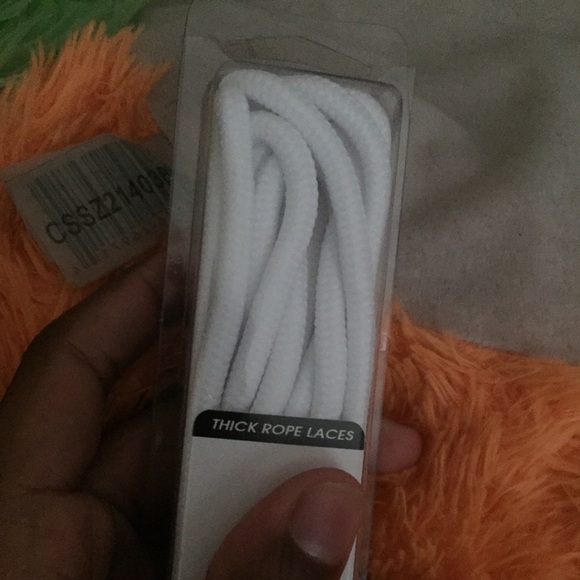 White laces for Jordan 11's~Sold on Ⓜ️ercari~