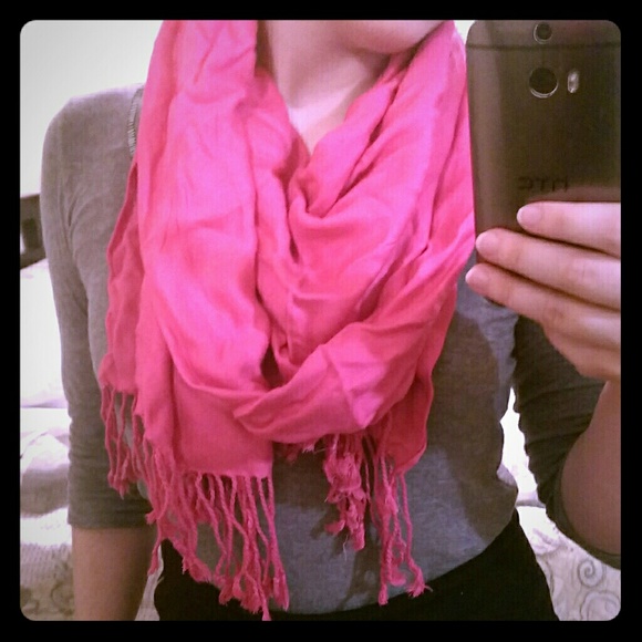 Lush pink scarf