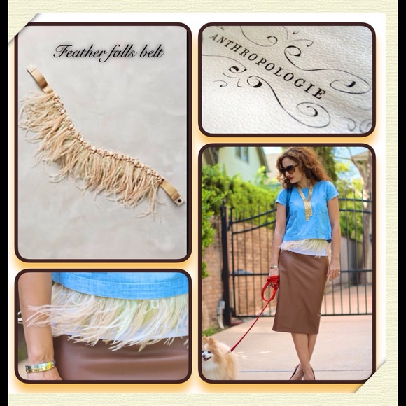 Anthropologie Accessories - Anthropologie Feather Falls Belt