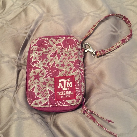 Texas A&M wristlet