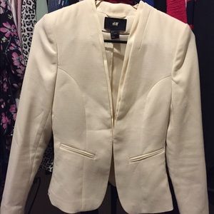 H&M size 4 Cream/Off-White Blazer